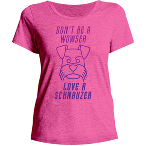 Love A Schnauzer - Ladies Relaxed Fit Tee - Graphic Tees Australia