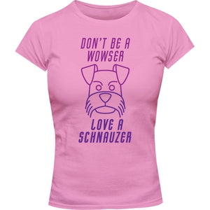Love A Schnauzer - Ladies Slim Fit Tee - Graphic Tees Australia