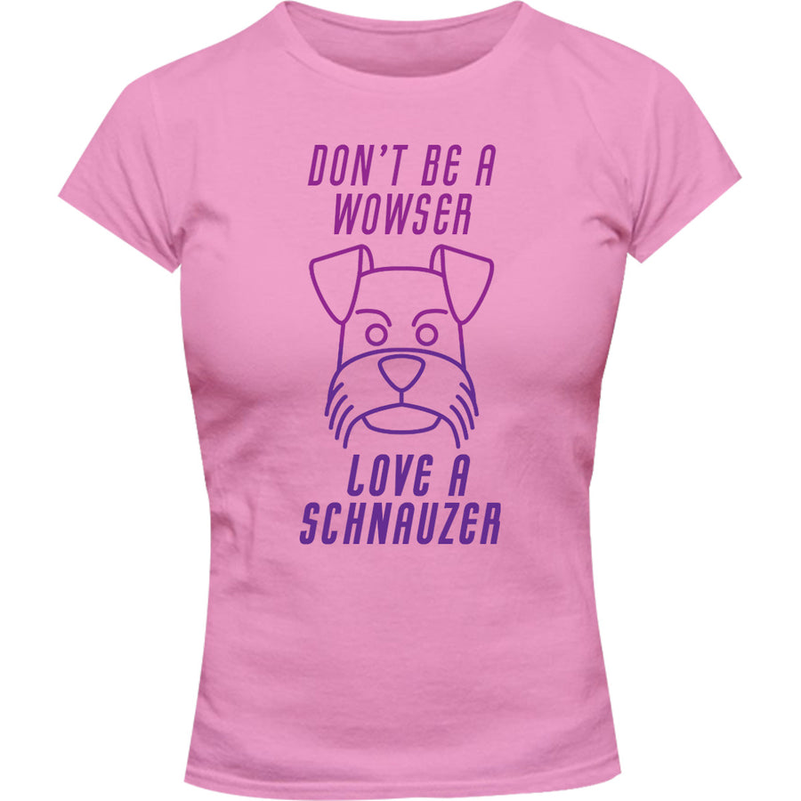 Love A Schnauzer - Ladies Slim Fit Tee - Graphic Tees Australia