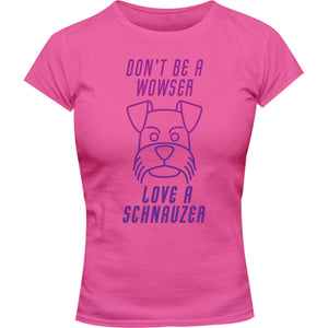 Love A Schnauzer - Ladies Slim Fit Tee - Graphic Tees Australia