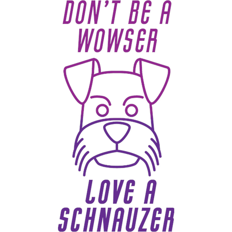 Love A Schnauzer - Ladies Relaxed Fit Tee - Graphic Tees Australia