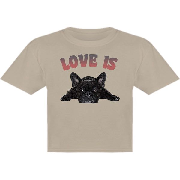 Love Is French Bulldog - Youth & Infant Tee - Graphic Tees Australia