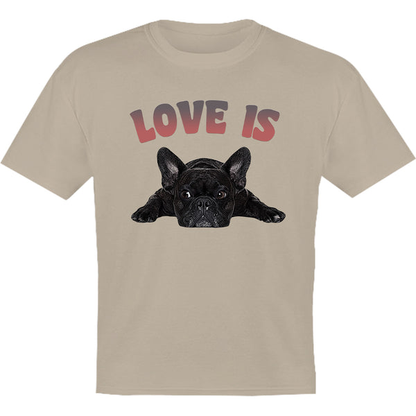 Love Is French Bulldog - Youth & Infant Tee - Graphic Tees Australia