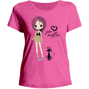 Love You Oodles - Ladies Relaxed Fit Tee - Graphic Tees Australia