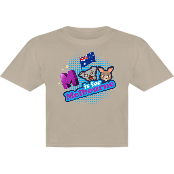 M is for Melbourne - Youth & Infant Tee - Graphic Tees Australia