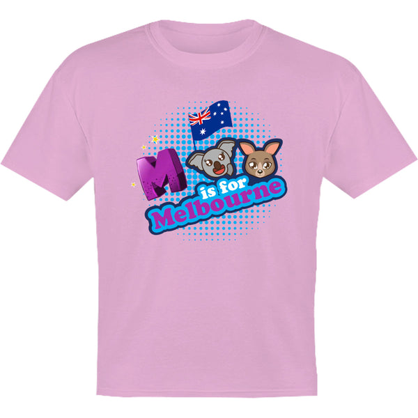 M is for Melbourne - Youth & Infant Tee - Graphic Tees Australia