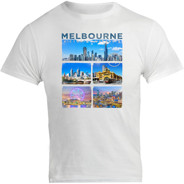 Melbourne 5 Panel - Unisex Tee - Graphic Tees Australia