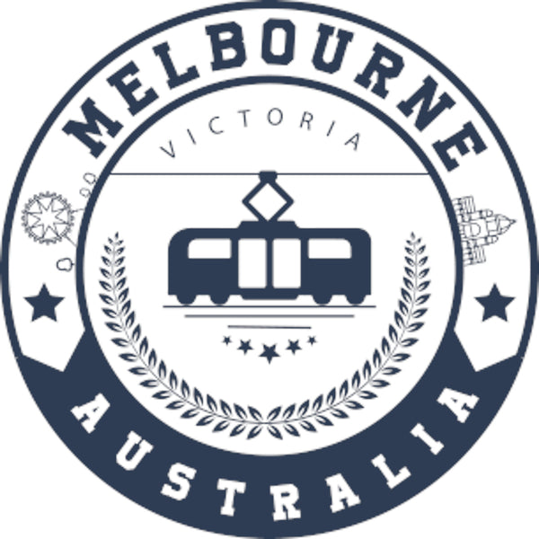 Melbourne Australia Varsity Circle - Unisex Tee - Graphic Tees Australia