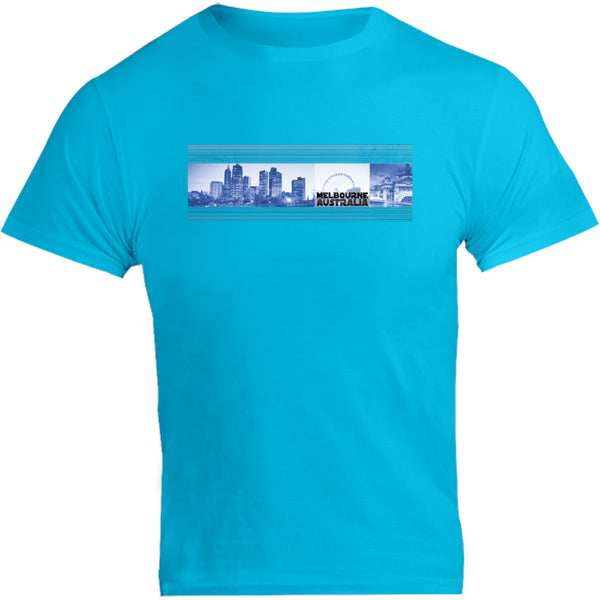 Melbourne Blue Landscape - Unisex Tee - Graphic Tees Australia