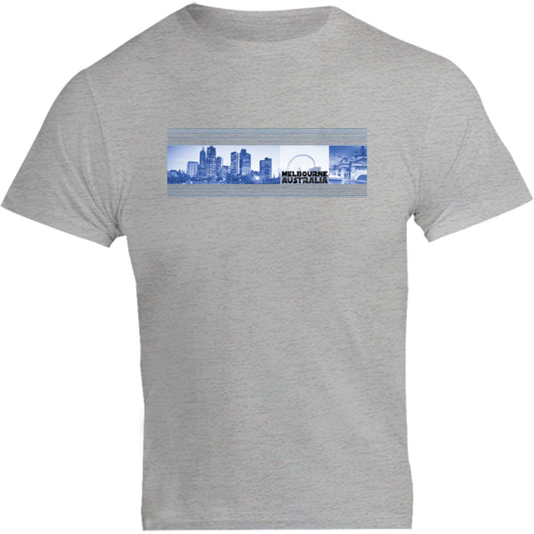 Melbourne Blue Landscape - Unisex Tee - Graphic Tees Australia