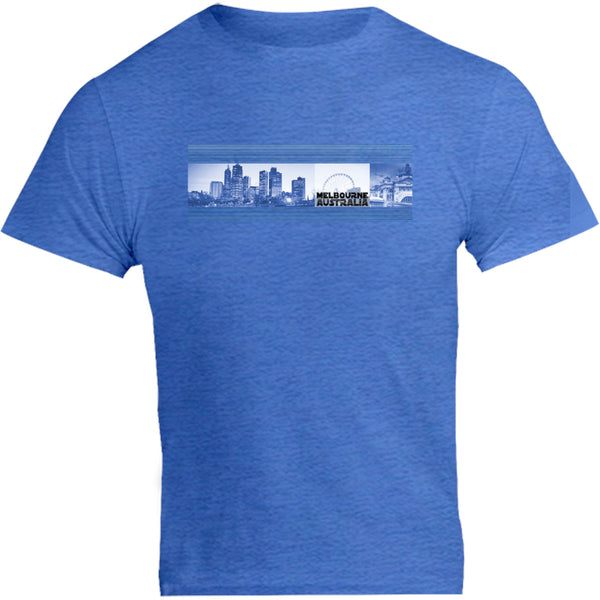 Melbourne Blue Landscape - Unisex Tee - Graphic Tees Australia