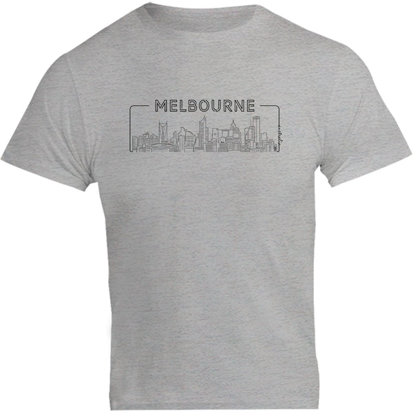 Melbourne Skyline Outline - Unisex Tee - Graphic Tees Australia