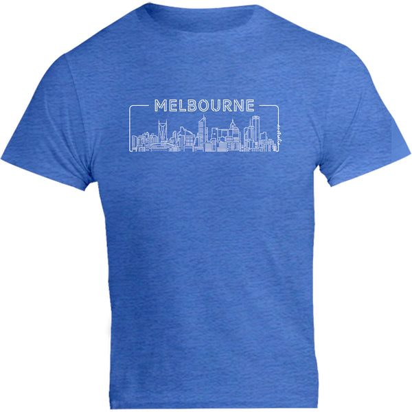 Melbourne Skyline Outline - Unisex Tee - Graphic Tees Australia