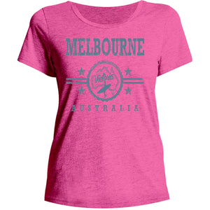 Melbourne Surf Label - Ladies Relaxed Fit Tee - Graphic Tees Australia