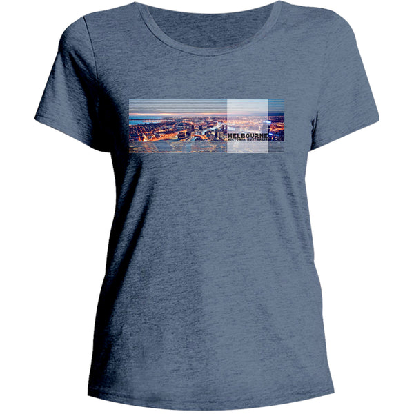 Melbourne Victoria Landscape - Ladies Relaxed Fit Tee - Graphic Tees Australia