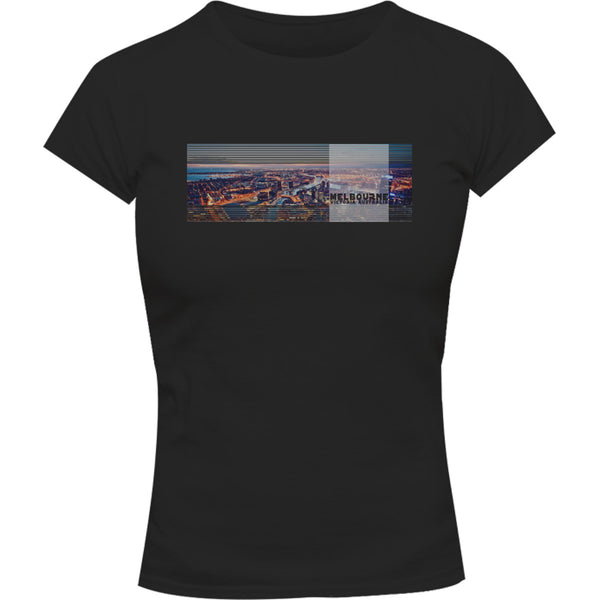 Melbourne Victoria Landscape - Ladies Slim Fit Tee - Graphic Tees Australia