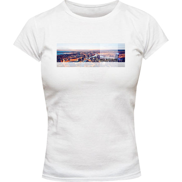 Melbourne Victoria Landscape - Ladies Slim Fit Tee - Graphic Tees Australia