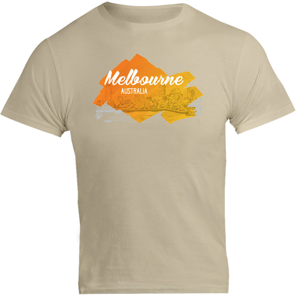 Melbourne Yellow Splash - Unisex Tee - Graphic Tees Australia