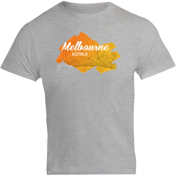 Melbourne Yellow Splash - Unisex Tee - Graphic Tees Australia