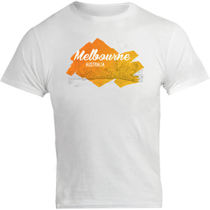 Melbourne Yellow Splash - Unisex Tee - Graphic Tees Australia