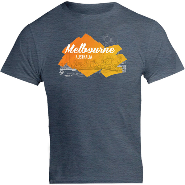 Melbourne Yellow Splash - Unisex Tee - Graphic Tees Australia