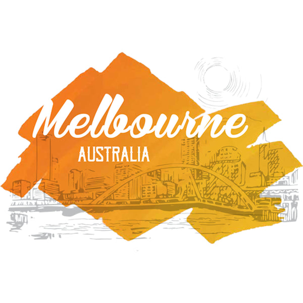 Melbourne Yellow Splash - Ladies Slim Fit Tee - Graphic Tees Australia