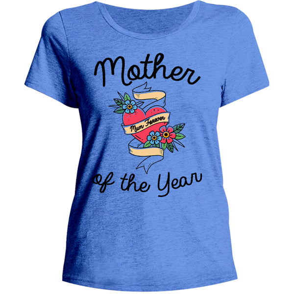 Mother Of The Year - Ladies Relaxed Fit Tee - Graphic Tees Australia