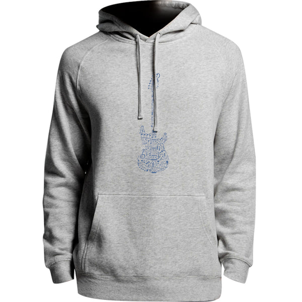 Music Notes Guitar Shape - Unisex Hoodie - Plus Size