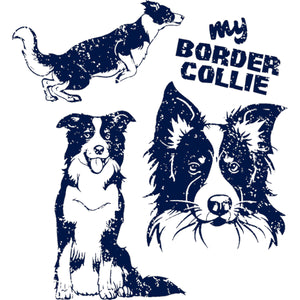 My Border Collie - Ladies Slim Fit Tee - Graphic Tees Australia