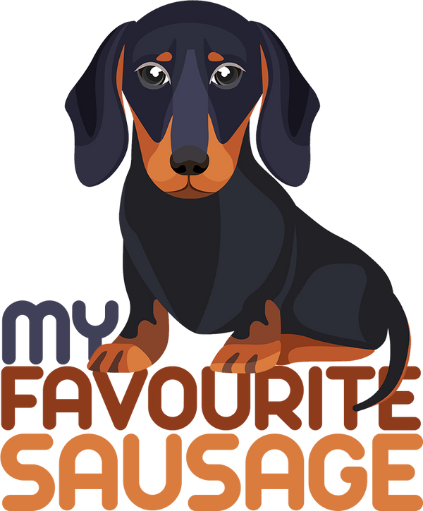 My Favourite Sausage - Ladies Relaxed Fit Tee - Graphic Tees Australia