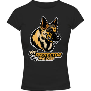 My Protector And Chief - Ladies Slim Fit Tee - Graphic Tees Australia