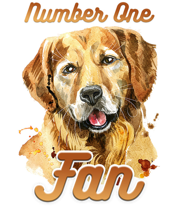 Number One Fan Golden Retriever - Unisex Tee - Plus Size