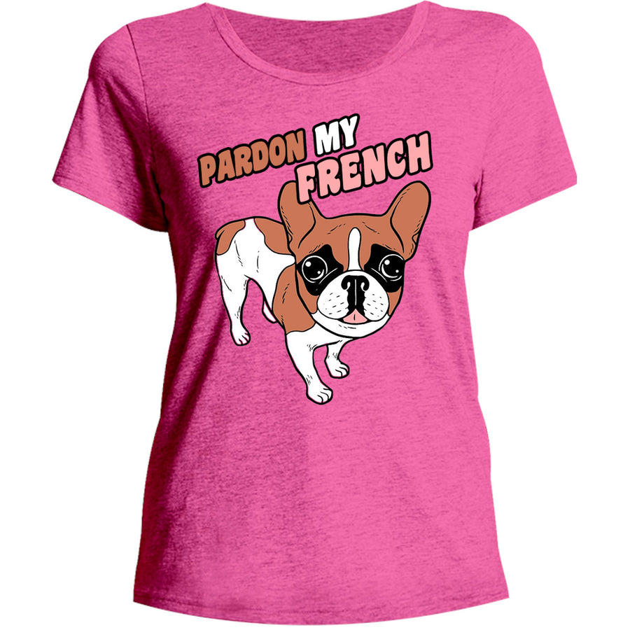 Pardon My French - Ladies Relaxed Fit Tee - Graphic Tees Australia