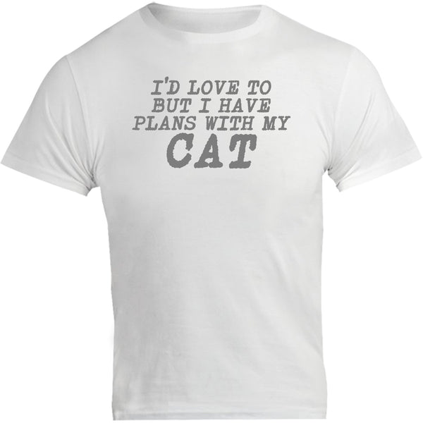 Plans With My Cat - Unisex Tee - Graphic Tees Australia