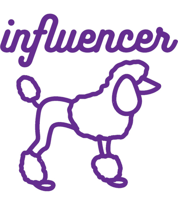 Poodle Influencer - Unisex Tee - Graphic Tees Australia