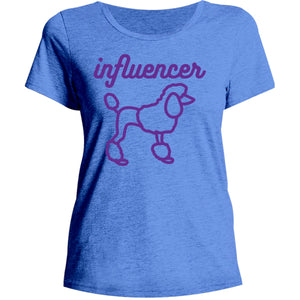 Poodle Influencer - Ladies Relaxed Fit Tee - Graphic Tees Australia