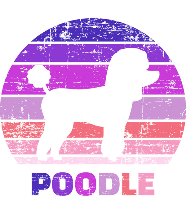 Poodle Silhouette Retro - Unisex Tee - Graphic Tees Australia