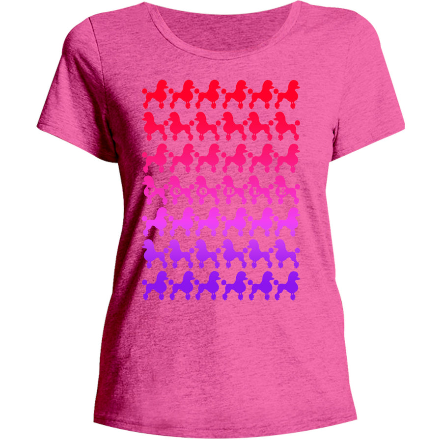 Poodles Silhouette - Ladies Relaxed Fit Tee - Graphic Tees Australia