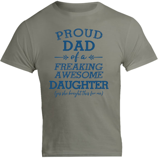 Proud Dad Awesome Daughter - Unisex Tee - Graphic Tees Australia