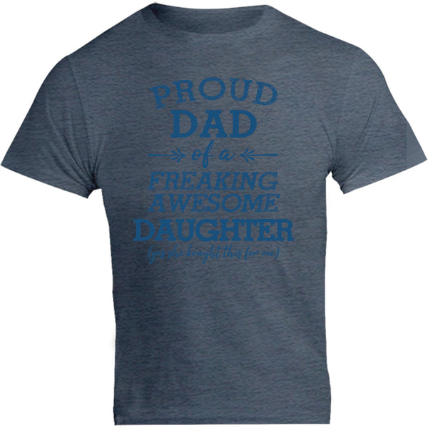 Proud Dad Awesome Daughter - Unisex Tee - Graphic Tees Australia