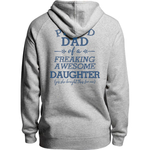 Proud Dad Awesome Daughter - Unisex Hoodie - Plus Size - Graphic Tees Australia