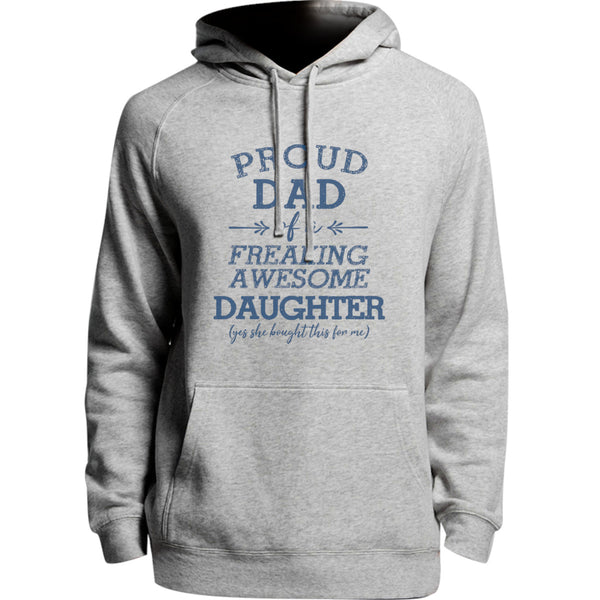 Proud Dad Awesome Daughter - Unisex Hoodie - Plus Size - Graphic Tees Australia