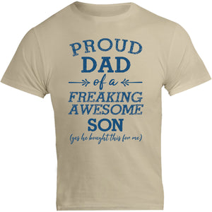 Proud Dad Awesome Son - Unisex Tee - Graphic Tees Australia