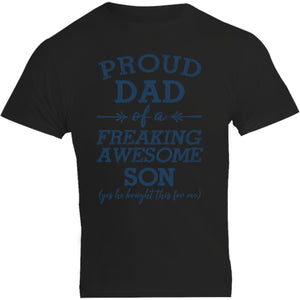 Proud Dad Awesome Son - Unisex Tee - Graphic Tees Australia