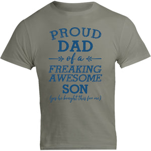 Proud Dad Awesome Son - Unisex Tee - Graphic Tees Australia