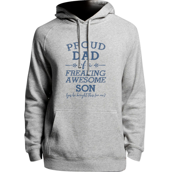 Proud Dad Awesome Son - Unisex Hoodie - Plus Size - Graphic Tees Australia