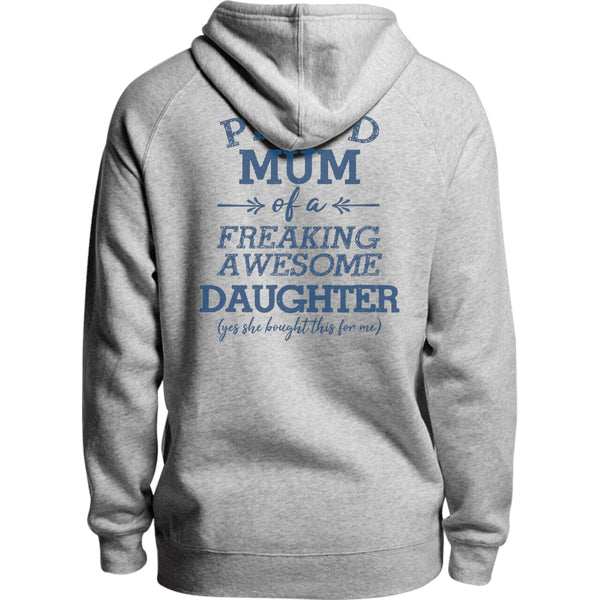 Proud Mum Awesome Daughter - Unisex Hoodie - Plus Size - Graphic Tees Australia