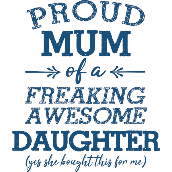 Proud Mum Awesome Daughter - Unisex Hoodie - Plus Size - Graphic Tees Australia