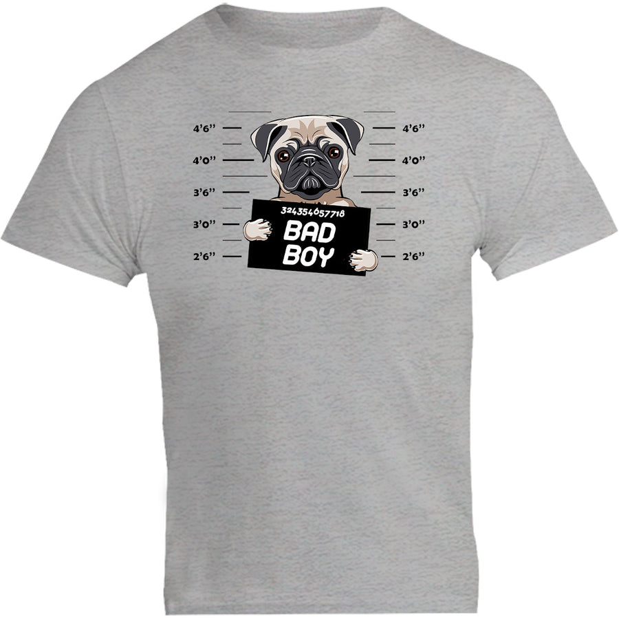 Pug Bad Boy - Unisex Tee - Graphic Tees Australia