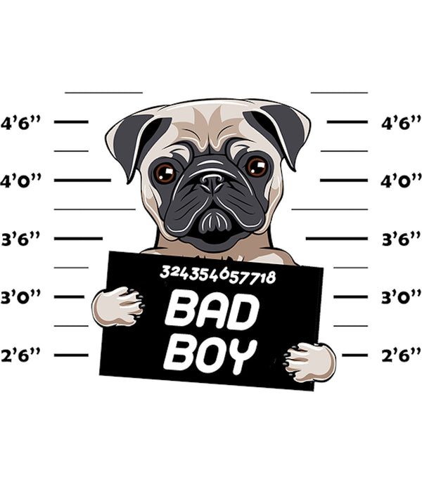 Pug Bad Boy - Unisex Tee - Plus Size